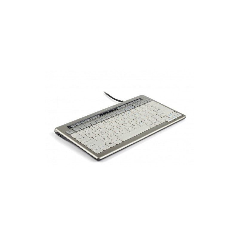 BakkerElkhuizen S-board 840 keyboard USB AZERTY Belgian Grey