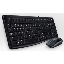 Logitech Desktop MK120, Swiss keyboard USB QWERTZ Black