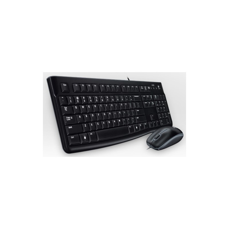 Logitech Desktop MK120, Swiss keyboard USB QWERTZ Black