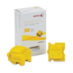 Xerox Genuine Colorqube 8700/8900 Solid Ink Yellow(2 Sticks, Yield 4,200 Pages)