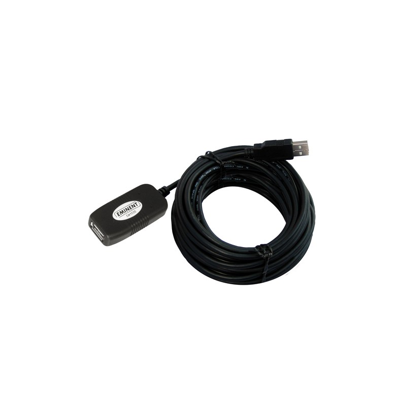 Eminent EM1020 USB cable 10 m 2.0 USB A Black