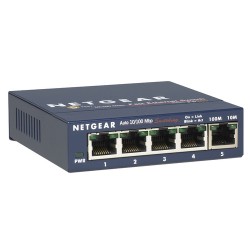 Netgear FS105-300PES network switch Unmanaged L2 Fast Ethernet (10/100) Blue