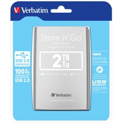 Verbatim Store 'n' Go external hard drive 2048 GB Silver