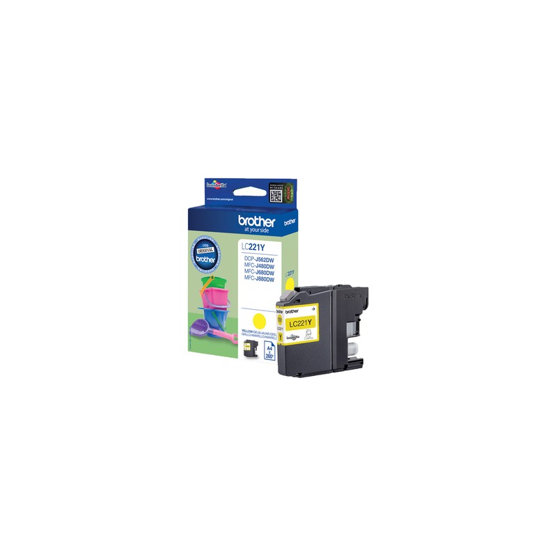 Brother LC-221Y ink cartridge Original Yellow 1 pc(s)