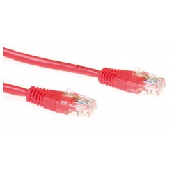 Ewent 1.0m Cat5e UTP networking cable 1 m U/UTP (UTP) Red