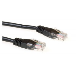 Ewent 0.5m Cat5e UTP networking cable U/UTP (UTP) Black