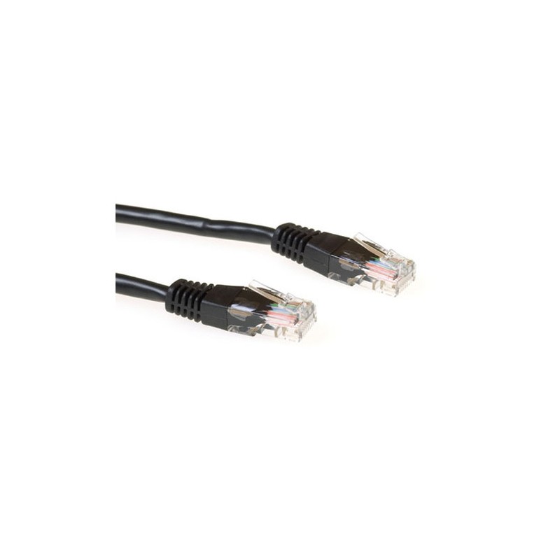 Ewent 0.5m Cat5e UTP networking cable U/UTP (UTP) Black