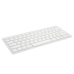 Ewent EW3168 mobile device keyboard AZERTY Belgian Silver,White Bluetooth