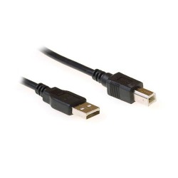 Ewent EC2402 USB cable 1.8 m 2.0 USB A USB B Black