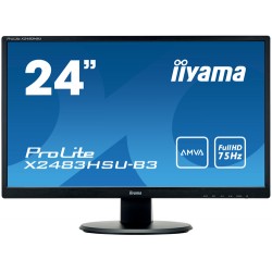 iiyama ProLite X2483HSU-B3 LED display 60.5 cm (23.8") 1920 x 1080 pixels Full HD Flat Matt Black