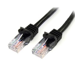 StarTech.com 45PAT50CMBK networking cable 0.5 m Cat5e U/UTP (UTP) Black