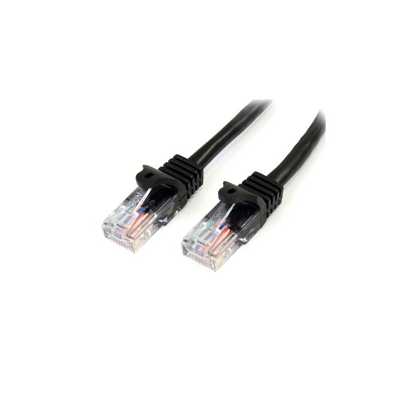StarTech.com 45PAT50CMBK networking cable 0.5 m Cat5e U/UTP (UTP) Black