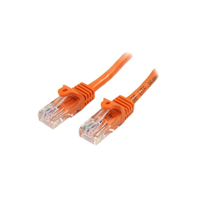 StarTech.com 45PAT50CMOR networking cable 0.5 m Cat5e U/UTP (UTP) Orange