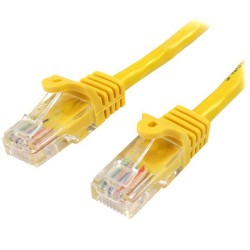 StarTech.com 45PAT50CMYL networking cable 0.5 m Cat5e U/UTP (UTP) Yellow