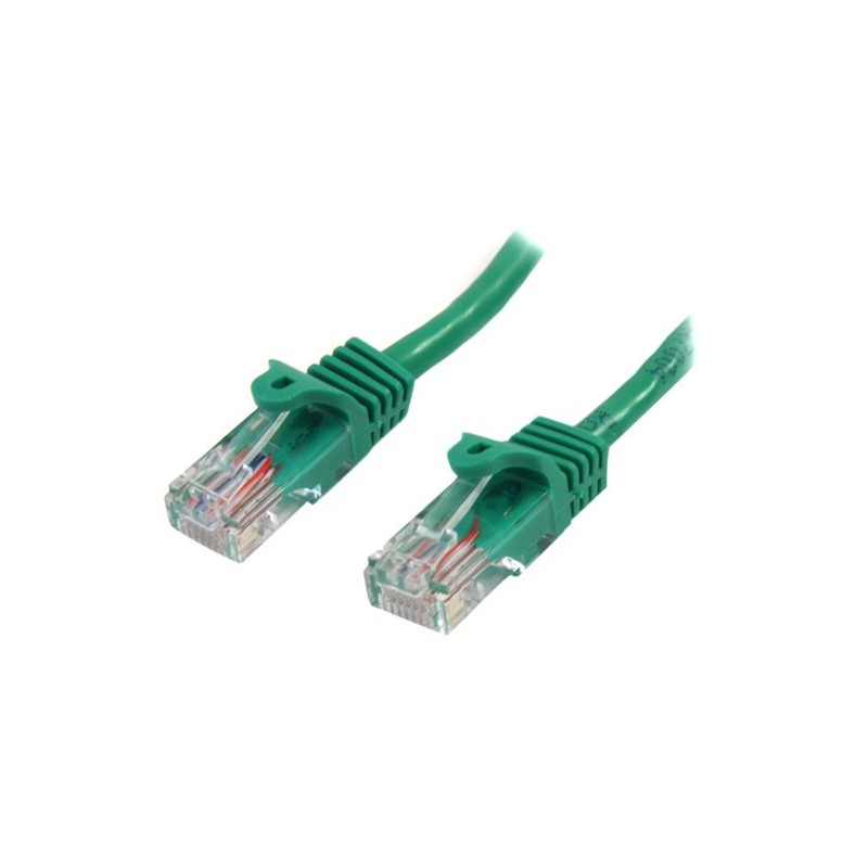 StarTech.com 45PAT50CMGN networking cable 0.5 m Cat5e U/UTP (UTP) Green