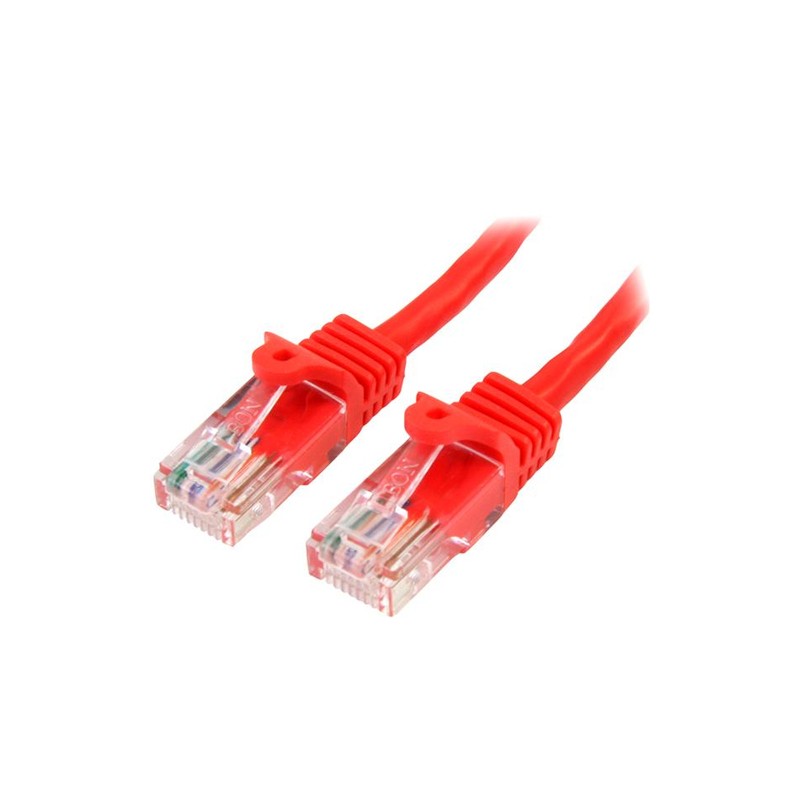 StarTech.com 45PAT50CMRD networking cable 0.5 m Cat5e U/UTP (UTP) Red
