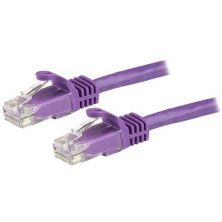 StarTech.com N6PATC50CMPL networking cable 0.5 m Cat6 U/UTP (UTP) Purple