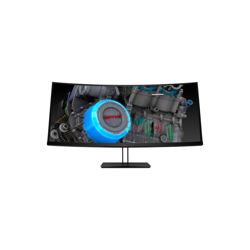 HP Z38c LED display 95.2 cm (37.5") 3840 x 1600 pixels Ultra-Wide Quad HD+ Curved Black