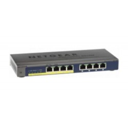 Netgear GS108PP Unmanaged Gigabit Ethernet (10/100/1000) Black Power over Ethernet (PoE)