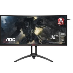 AOC Gaming AG352UCG6 computer monitor 88.9 cm (35") 3440 x 1440 pixels UltraWide Quad HD LED Curved Matt Black,Red