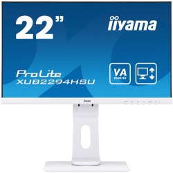 iiyama ProLite XUB2294HSU-W1 LED display 54.6 cm (21.5") 1920 x 1080 pixels Full HD Flat Black,White