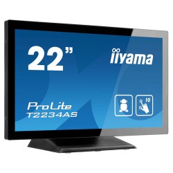 iiyama ProLite T2234AS-B1 touch screen monitor 54.6 cm (21.5") 1920 x 1080 pixels Black Multi-touch Multi-user