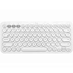Logitech K380 keyboard Bluetooth QZERTY US International White