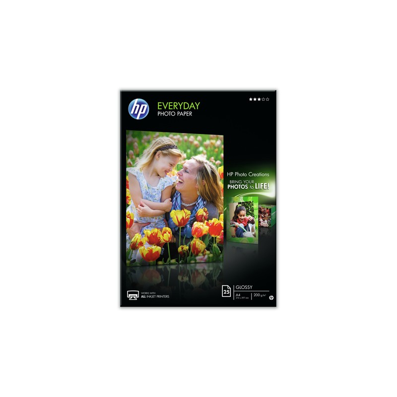 HP Q5451A photo paper Black,Blue,White Semi-gloss A4